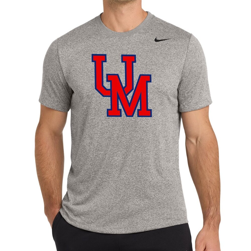 University of Mississippi Ole Miss Nike Team Legend Dri-Fit tee CARBON HEATHER